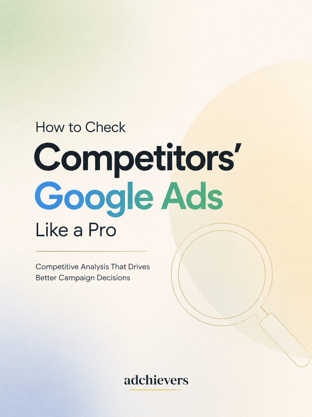 how to check competitors google ads